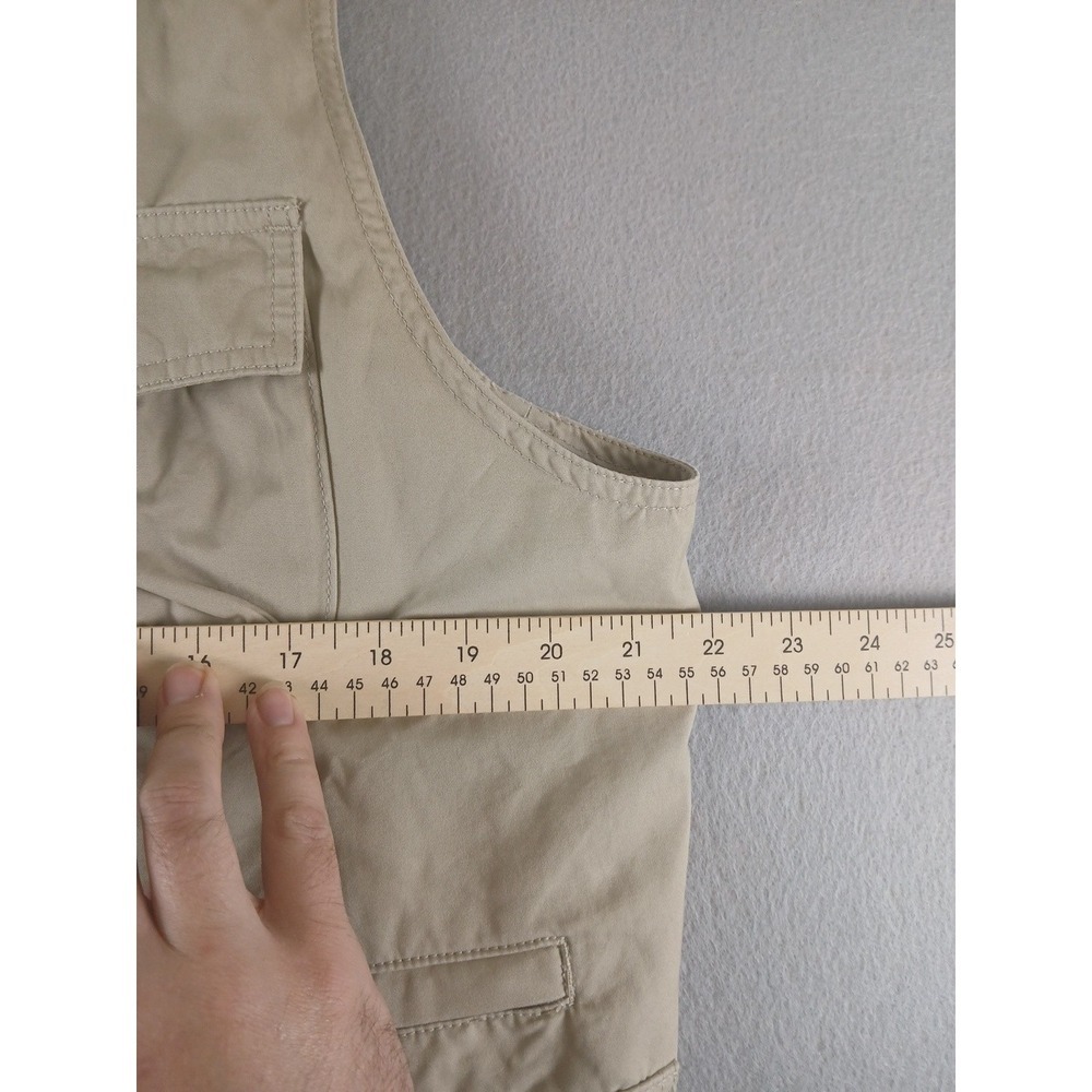 Lands End Khaki Fishing Hunting Utility Vest. L 42-44 Regular!! - Picture 8 of 8